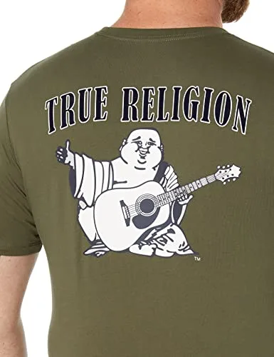 True Religion ▫️ Camisola de gola redonda com logótipo Buddha para homem (pacote de 1) 5