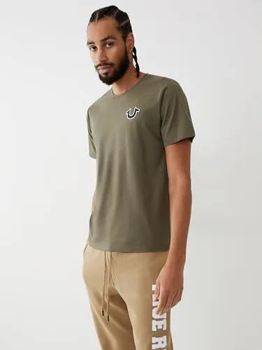 True Religion ▫️ Camisola de gola redonda com logótipo Buddha para homem (pacote de 1) 7