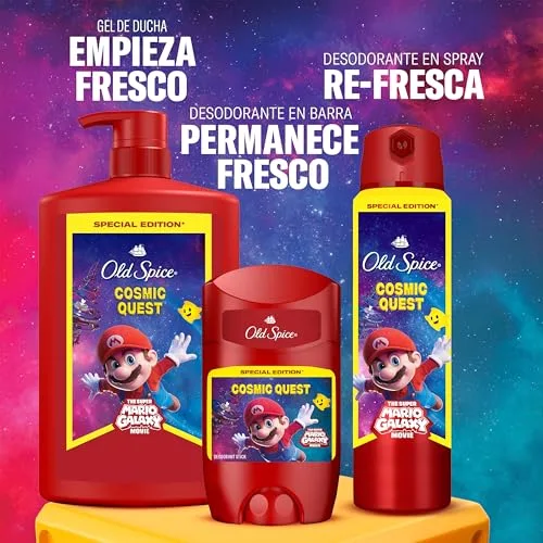 Old Spice ▫️ Super Mario Galaxy Desodorizante em barra para homem, 6 x 50 ml 5