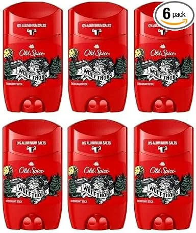 Old Spice ▫️ Wolfthorn Men's Deodorant Stick 50 ml, Frescura 24 horas, Uso diário, Fragrância de longa duração, Fragrância excecional, Proteção contra odores
