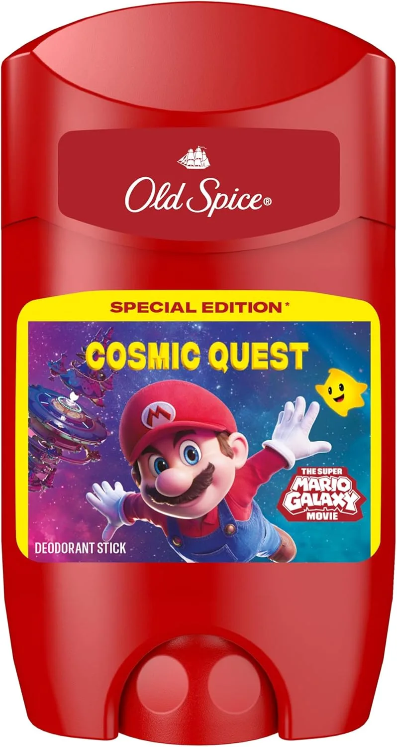 Old Spice ▫️ Super Mario Galaxy Desodorizante em barra para homem, 6 x 50 ml