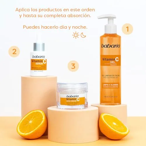 Babaria ▫️ Soro de Vitamina C | Vitamina C para o rosto que ilumina a tua pele | Soro facial para mulher e homem com laranja | Pele luminosa 30 ml | Reduz as manchas | 100% vegan 7