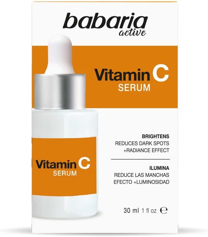 Babaria ▫️ Soro de Vitamina C | Vitamina C para o rosto que ilumina a tua pele | Soro facial para mulher e homem com laranja | Pele luminosa 30 ml | Reduz as manchas | 100% vegan