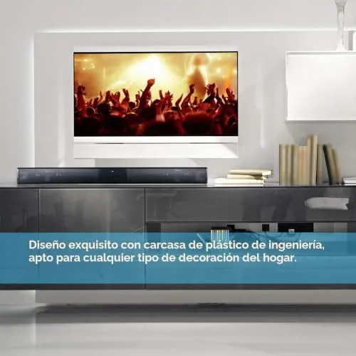 Docooler ▫️ Soundbar para televisores, Luxus sem fios BT 4.0, coluna Soundbar para TV, sistema de cinema em casa 3D com graves potentes e subwoofer para televisor com entrada RCA – Comando à distância 5