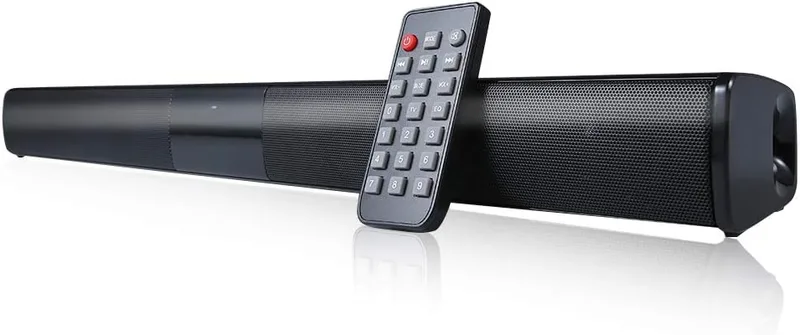 Docooler ▫️ Soundbar para televisores, Luxus sem fios BT 4.0, coluna Soundbar para TV, sistema de cinema em casa 3D com graves potentes e subwoofer para televisor com entrada RCA – Comando à distância