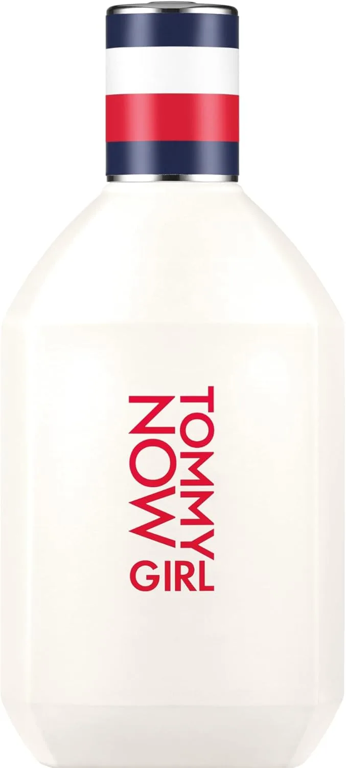 Tommy Hilfiger ▫️ TOMMY NOW GIRL Eau de Toilette – 100 ml – Perfume para Mulher – Fragrância Floral-Frutada – Notas frescas e cítricas – Frasco de vidro branco | Fragrância floral-frutada, notas frescas e cítricas, frasco de vidro branco