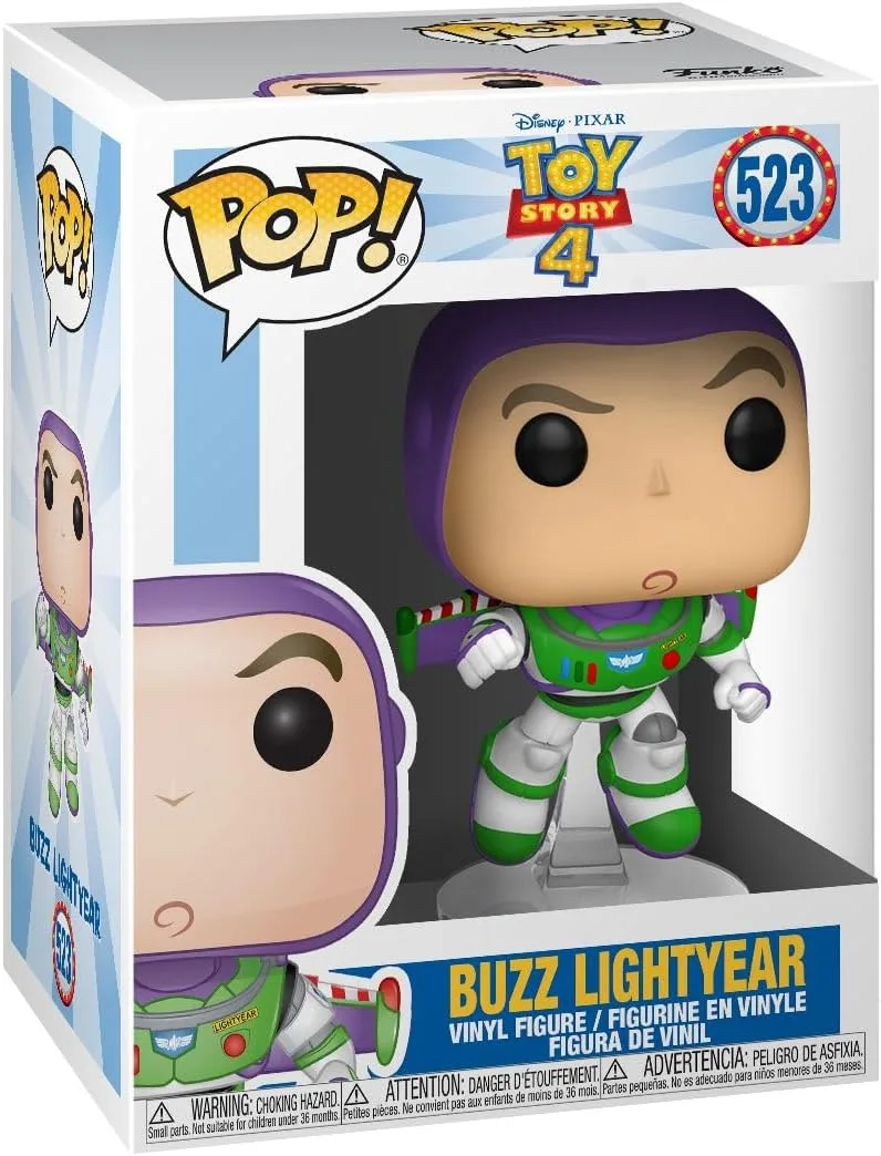 Funko ▫️ Pop! Vinil: Disney Pixar: Toy Story 4: Buzz Lightyear - Figura de Vinil Colecionável - Ideia para Prenda - Mercadoria Oficial - Brinquedos para Crianças e Adultos - Fãs de Cinema