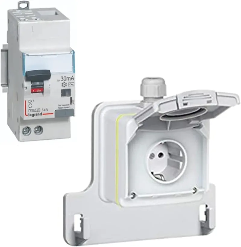 Legrand ▫️ GREEN'UP ACCESS Kit de tomadas IP66 IK08 + proteção diferencial pronta a instalar 090470