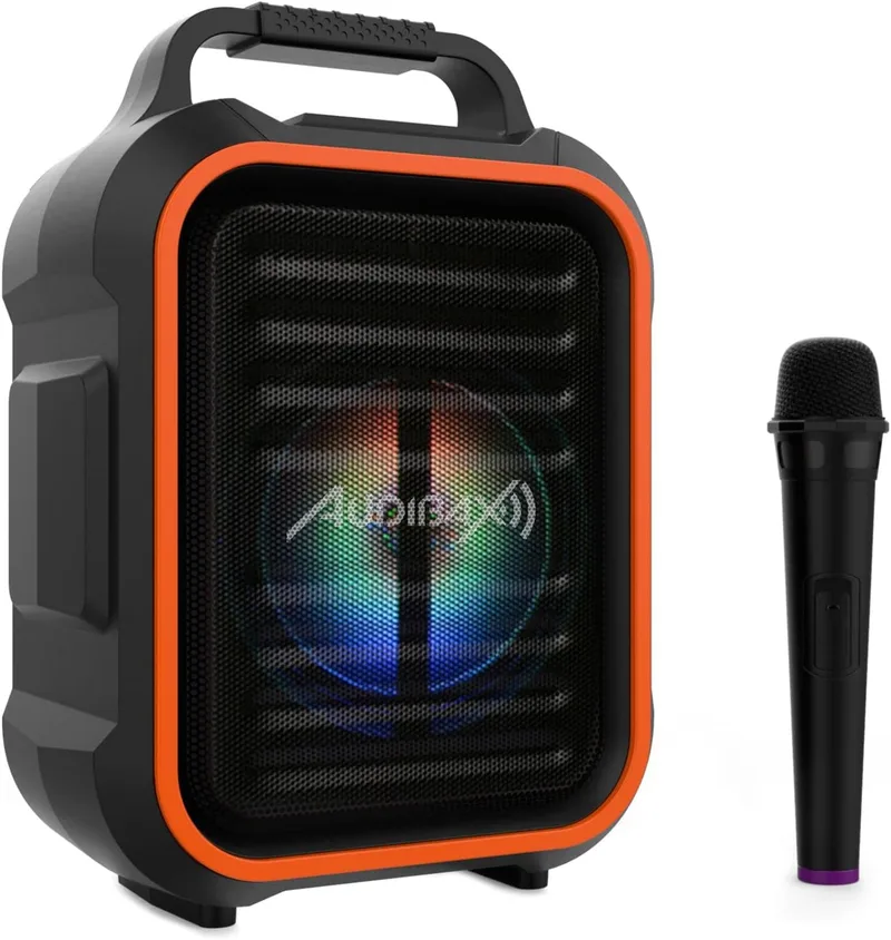 Audibax ▫️ Denver Combo 6 Portable. Sistema Bluetooth com bateria recarregável e microfone sem fios