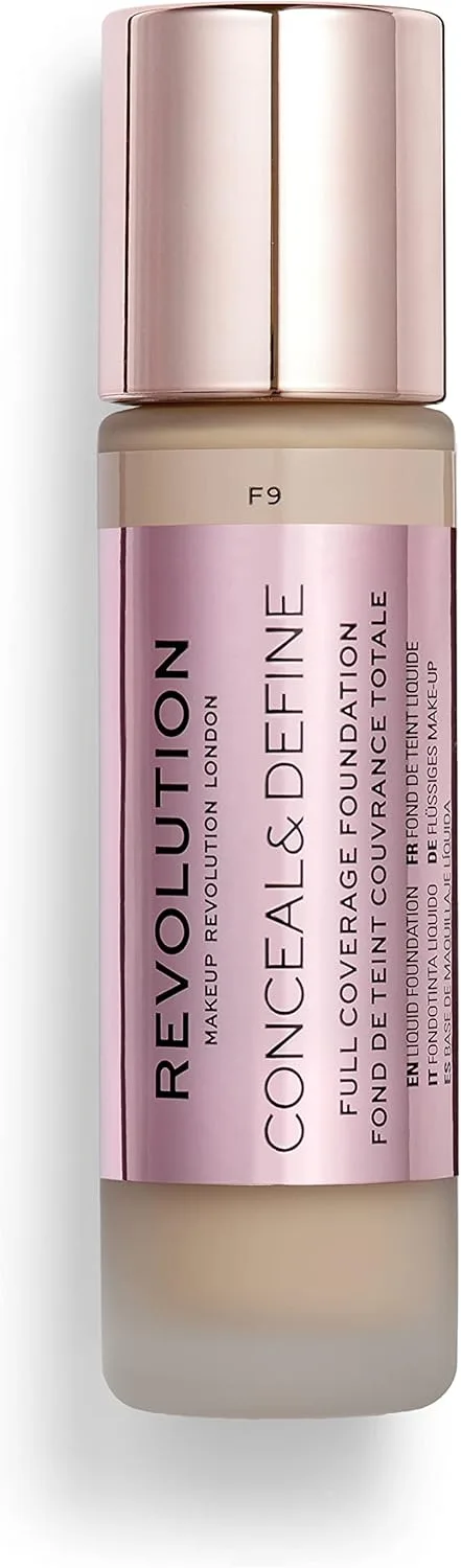 Revolution Beauty London ▫️ Makeup Revolution, Conceal & Define Foundation, F9, 23ml