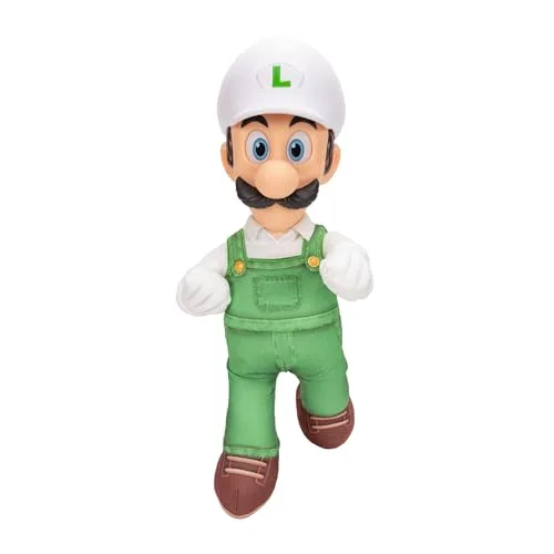 THE SUPER MARIO BROS. MOVIE ▫️ O filme Super Mario Galaxy – Peluche articulado de 38 cm – Fire Luigi 7