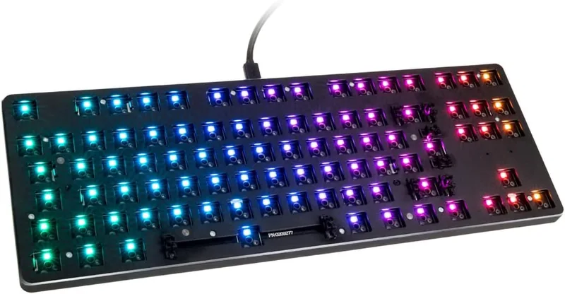 GLORIOUS ▫️ GMMK TKL 85% Barebones - Estrutura modular para teclado ISO (Preto)