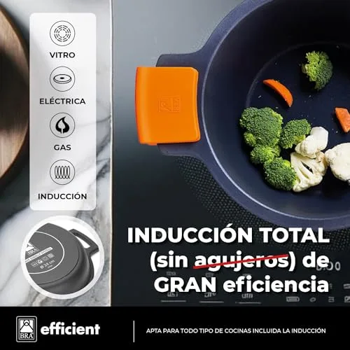 BRA ▫️ Efficient | Conjunto de 9 peças em alumínio fundido, com revestimento antiaderente 4
