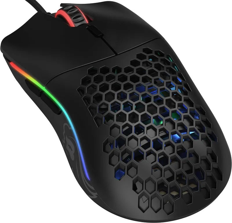 GLORIOUS ▫️ Model O – Rato de jogos superleve com cabo ergonómico (preto mate)