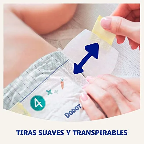DODOT ▫️ Sensitive - Fraldas, 11 a 16 kg, Branco, Tamanho 5, Baunilha, 42 unidades 4