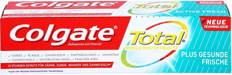 Colgate ▫️ Pasta de dentes Total Mais Saudável e Fresca 75 ml