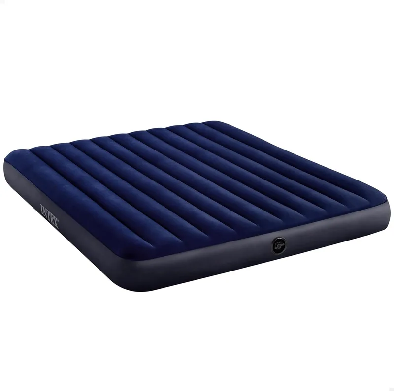 Intex ▫️ Colchão insuflável Dura-Beam, cama insuflável para campismo, cor azul, acampamento