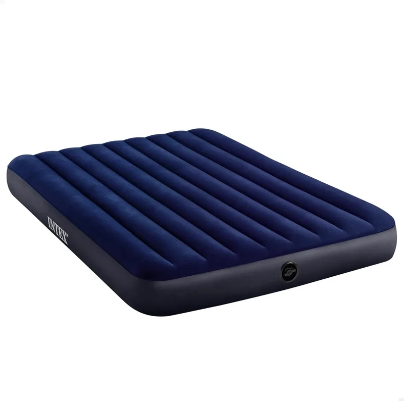 Intex ▫️ Colchão insuflável Dura-Beam, cama de ar insuflável para campismo, cor azul, acampamento
