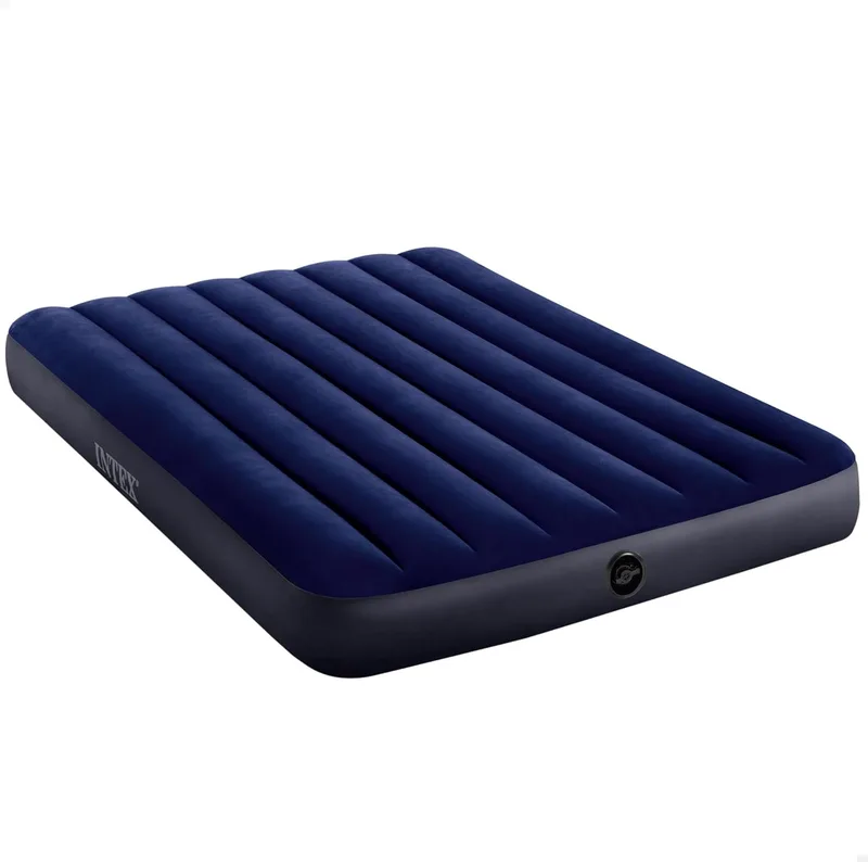 Intex ▫️ Colchão insuflável Dura-Beam, cama de ar insuflável para acampamento, cor azul, acampamento