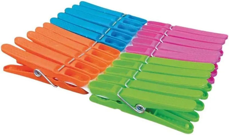 York ▫️ Agrafos Lux 20 unidades, PP, Aço zincado, Multicolor, Tamanho único