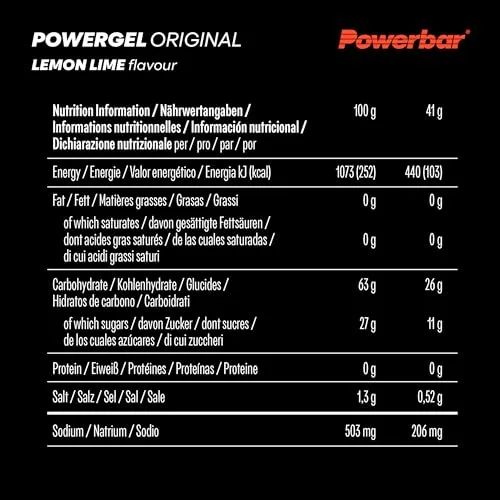 PowerBar ▫️ PowerGel (24 x 41 g) Limão e Lima 6