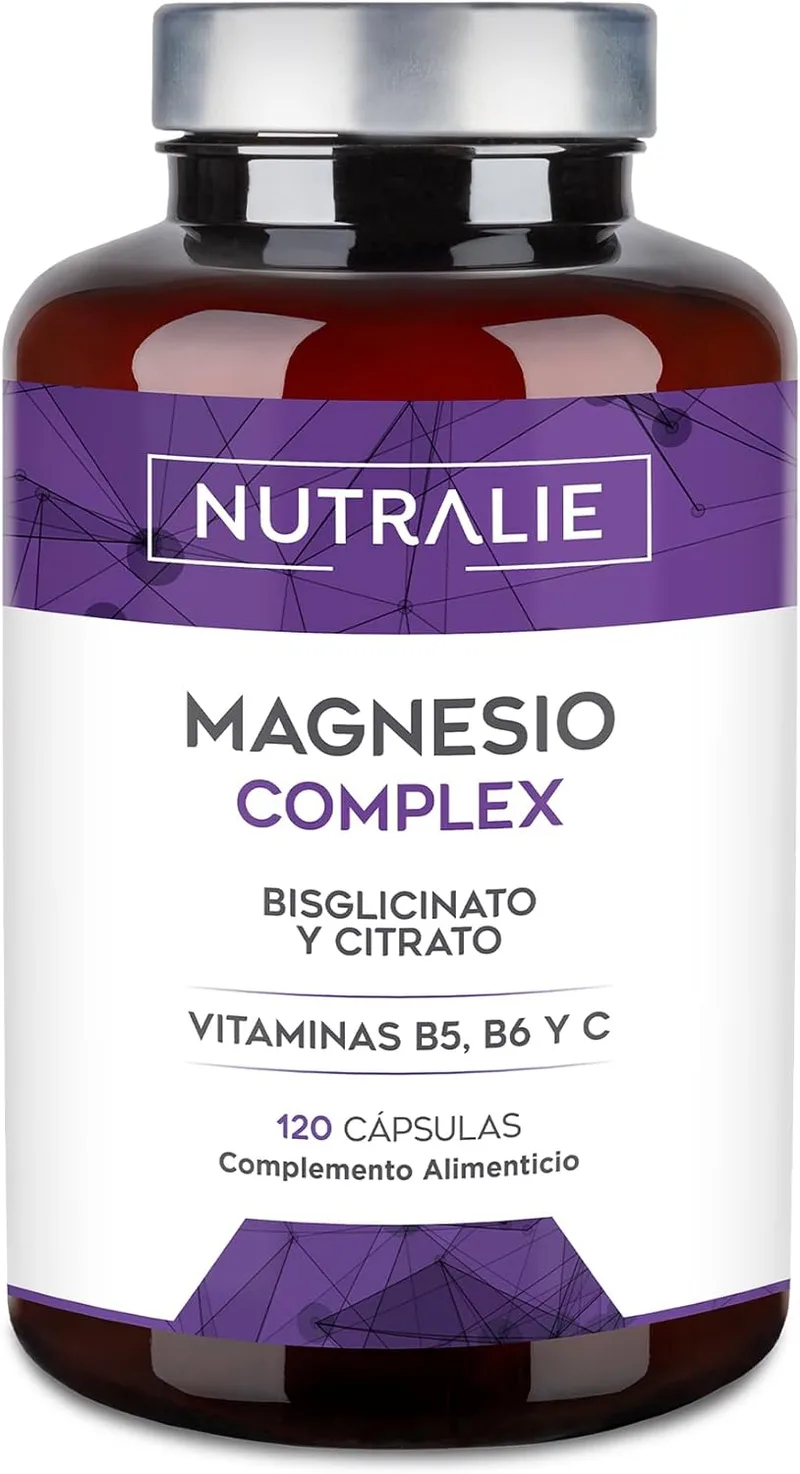 NUTRALIE ▫️ Citrato de Magnésio 1545mg + Bisglicinato de Magnésio 600mg - Reduz o Cansaço e a Fadiga - Complexo de Magnésio de Alta Biodisponibilidade - 120 Cápsulas Veganas