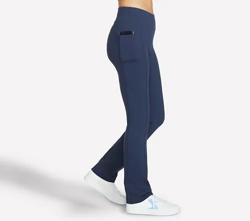 Skechers ▫️ Go Walk Calças de Cintura Alta Joy – Elásticas em 4 direções, com absorção de humidade, cintura em camadas - Leggings para mulher 2
