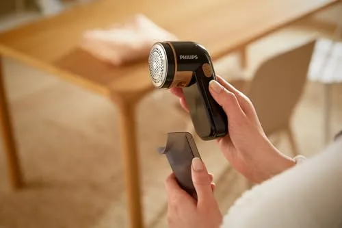 PHILIPS ▫️ Removedor de pêlos elétrico lâmina a 8800 RPM, 3 tamanhos de malha, preto 4