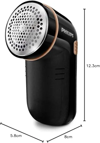 PHILIPS ▫️ Removedor de pêlos elétrico lâmina a 8800 RPM, 3 tamanhos de malha, preto 6
