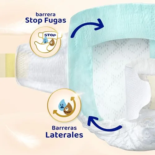 DODOT ▫️ Fraldas Sensitive para bebé, Tamanho 5 (11-16 kg), 168 fraldas + 4 calças de oferta, até 12 horas de proteção contra fugas e cuidado da pele, embalagem mensal 7