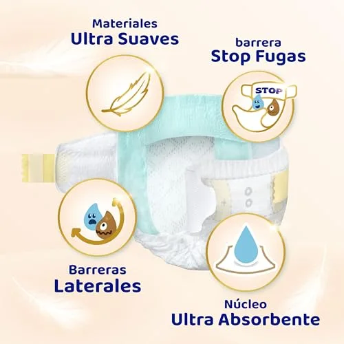 DODOT ▫️ Fraldas Sensitive para bebé, Tamanho 3 (6-10 kg), 224 fraldas + oferta de 40 toalhitas Aqua Pure com 99% de água, até 12 horas de proteção contra fugas e cuidado da pele, embalagem mensal 4
