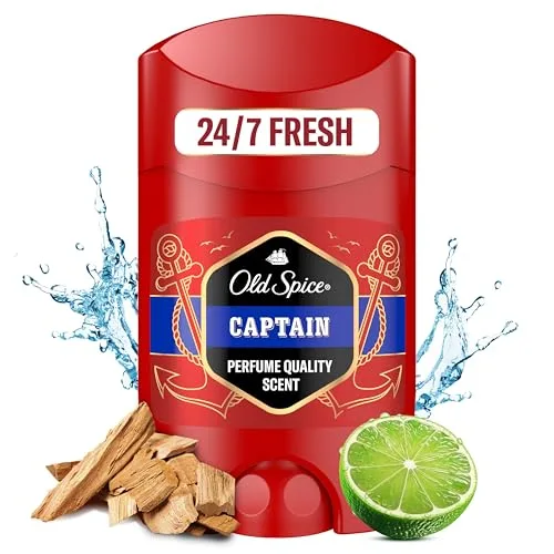 Old Spice ▫️ Captain Desodorizante em barra para homem, anti-odor 24 h, 6x50 ml 2