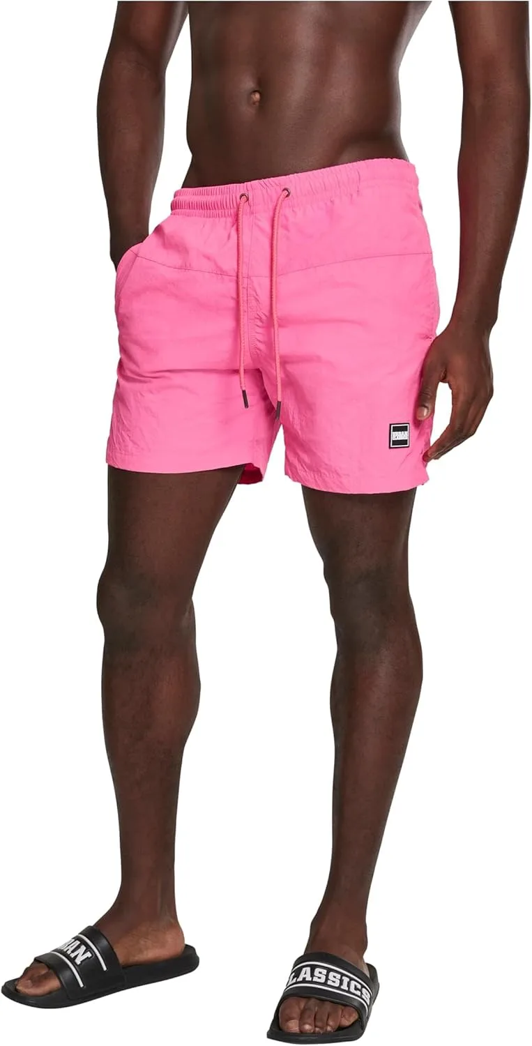 Urban Classics ▫️ Calções de Banho para Homem Block Swim Shorts, Calções de Banho para Homem, Secagem Rápida, Disponíveis em Várias Variantes de Cor, Tamanhos XS-5XL
