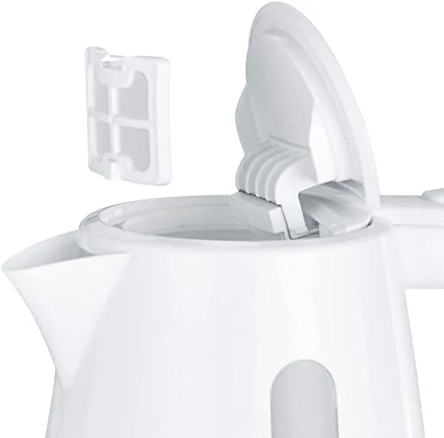 SEVERIN ▫️ WK 3411 Fervedor de Água, 2 200 W, 1,0 L (aprox.), Base giratória de 360° com sistema sem fios, Branco 3