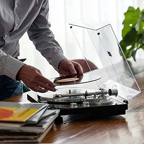 Lenco ▫️ LBT-188 Gira-discos Bluetooth - compatível com saídas RCA e USB - 2 velocidades: 33 RPM e 45 RPM - pré-amplificador - estrutura em MDF - transmissão por correia - nogueira 4