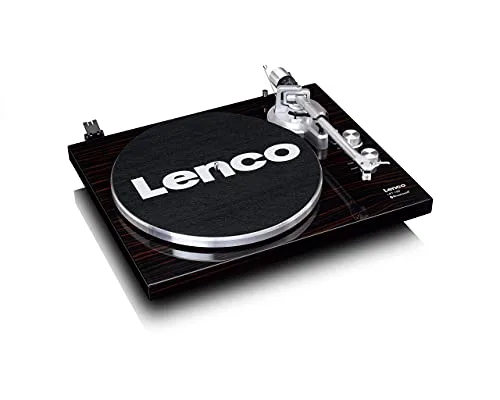 Lenco ▫️ LBT-188 Gira-discos Bluetooth - compatível com saídas RCA e USB - 2 velocidades: 33 RPM e 45 RPM - pré-amplificador - estrutura em MDF - transmissão por correia - nogueira 6