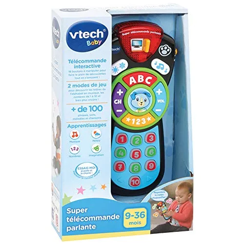 VTech ▫️ Super Telecomando Falante - Jogos educativos (Multicolorido, Menino/menina, 0,75 anos, 3 anos, Francês, AAA), cor/modelo sortido 2