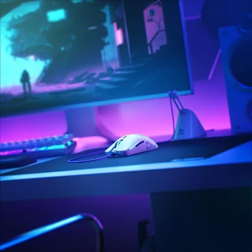 GLORIOUS ▫️ Model O Rato para jogos com fio ergonómico (Branco mate) 6