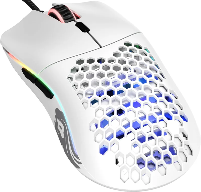 GLORIOUS ▫️ Model O Rato para jogos com fio ergonómico (Branco mate)