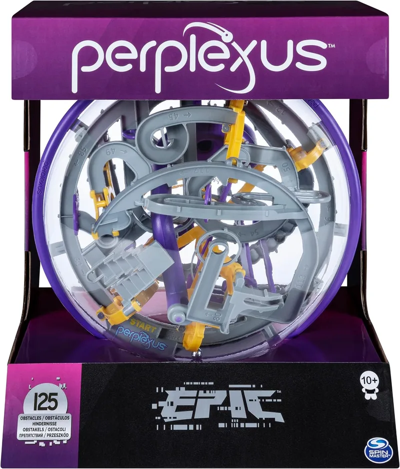 Spin Master Games ▫️ Perplexus Epic: Bola Labirinto 3D com 125 Obstáculos – Quebra-cabeças para maiores de 8 anos