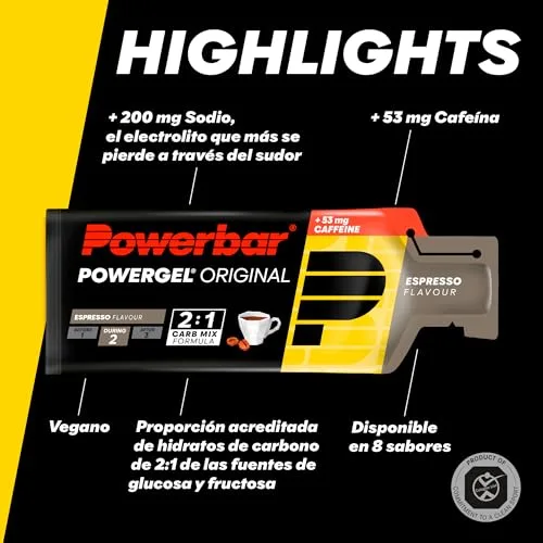 PowerBar ▫️ PowerGel (24 x 41 g) Espresso (com cafeína) 3