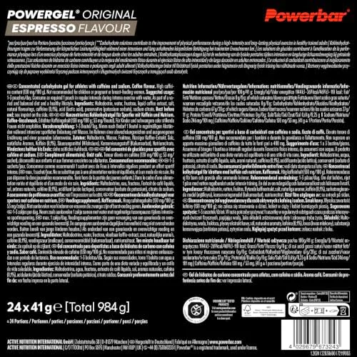 PowerBar ▫️ PowerGel (24 x 41 g) Espresso (com cafeína) 5