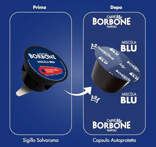 Caffè Borbone ▫️ Mistura de Café Azul - 90 cápsulas - Compatíveis com máquinas de café Nescafé®* Dolce Gusto®* 2