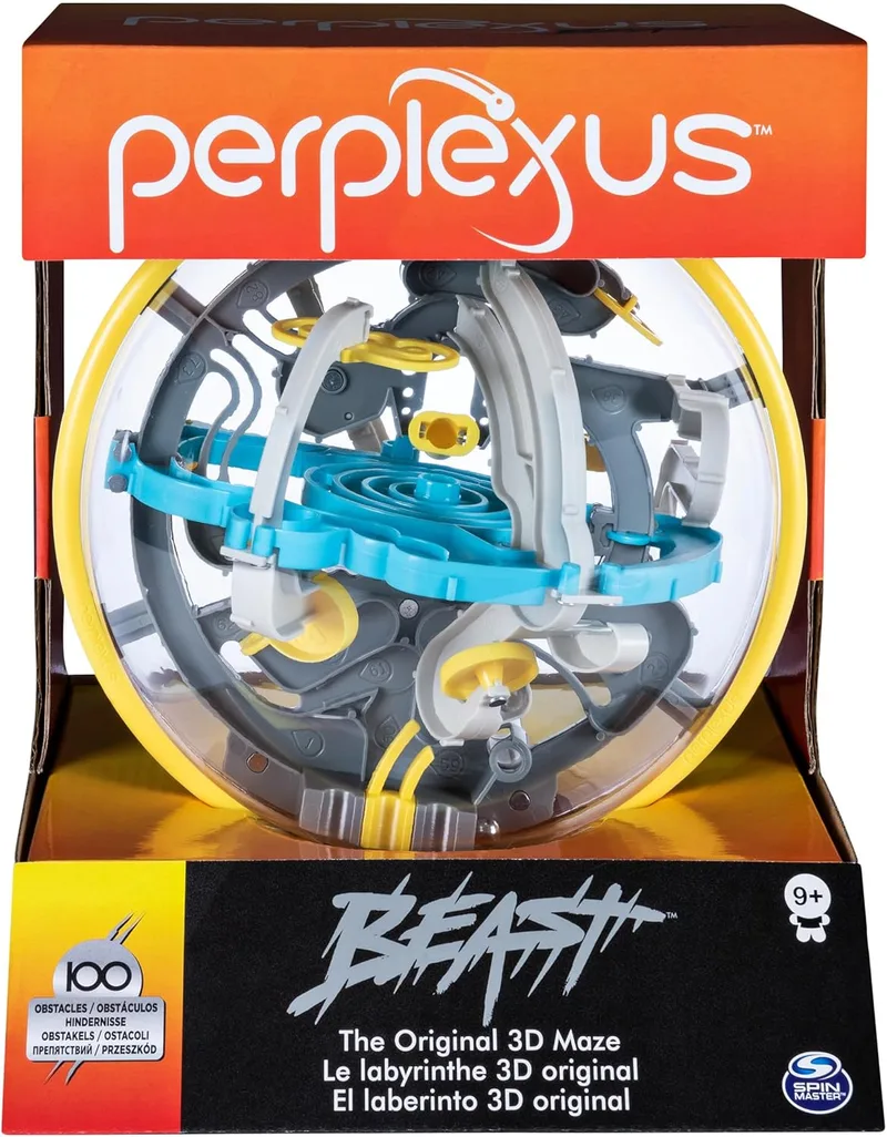 Spin Master Games ▫️ PERPLEXUS - PERPLEXUS BEAST: Bola de labirinto 3D com 100 obstáculos - 6053142 - Brinquedos para crianças 8 anos +