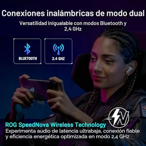 ASUS ▫️ ROG Cetra True Wireless SpeedNova - Auscultadores para jogos - Preto 2