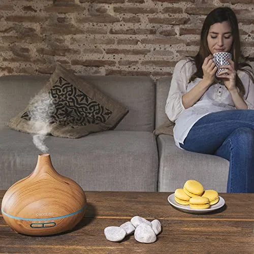 Cecotec ▫️ Humidificador Ultrassónico e Difusor de Aromas com Temporizador Pure Aroma 300 Yang. 10 W, 300 ml, temporizador até 6 horas, 7 cores LED, função de aromaterapia, ultrassilencioso 5