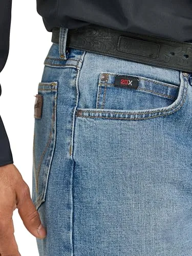 Wrangler ▫️ Calças de ganga 20x Competition Active Flex Relaxed Fit - Calças de ganga para homem 4