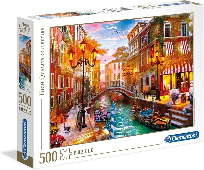 Clementoni ▫️ 35063 - Puzzle 500 peças Pôr do sol em Veneza