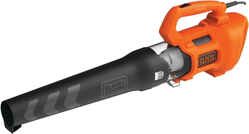 Black+Decker ▫️ Soprador de Folhas Axial 1 850 W, Velocidade de sopro 225 km/h, Volume de sopro 12,5 m³/min, Ventilador axial com design leve e compacto, BEBL185-QS