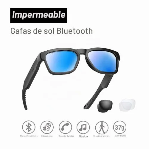OhO sunshine ▫️ Óculos inteligentes OhO Open Ear, óculos de sol leves com proteção UV400 e conformes com a norma Z87.1, com Bluetooth, até 10 horas de autonomia, chamadas mãos-livres, unissexo 2